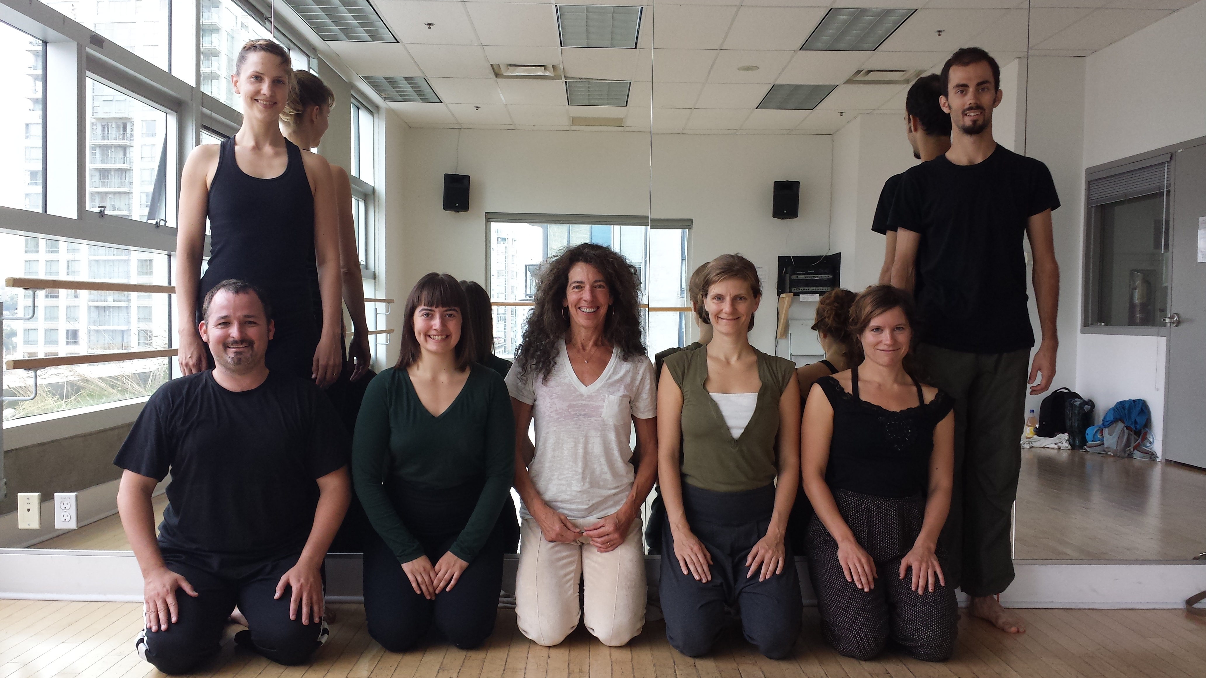 Davida Monk and Louis Riel Métis Dancers after the Athletic Principles for Dancers workshop